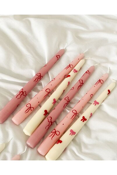 YABA 6 ADET FİYONK DESEN MUM