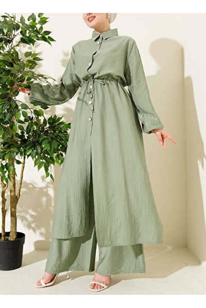 Burcia Beli Tunnel Long Tunic Double Set