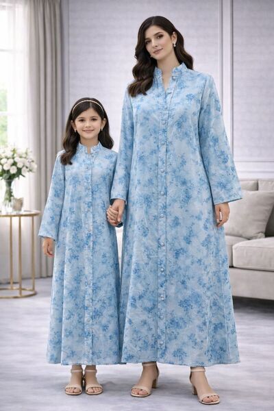 ELLA Cool Gulf-style jalabiya, mother and daughter set in modern and eye-catc...