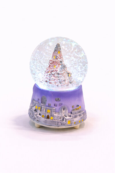 ZEFLAZER Hediyelik Kişiye Özel Kapadokya Peri Bacaları Kar Küresi – Işıklı De...