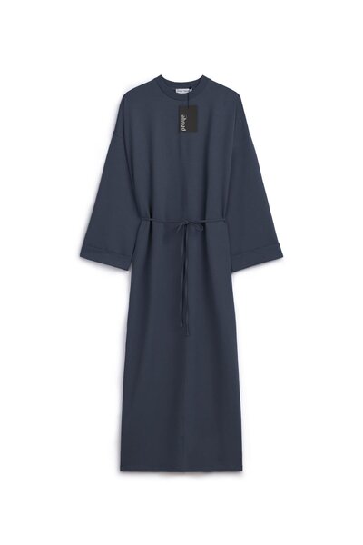 praye Layered Sleeve Casual Dress Petrol Blue