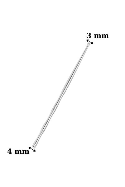 Allians İnce Gövde Metal Prob Uçlu Sujok Masaj Çubuğu, Akupunktur ve Reflekso...