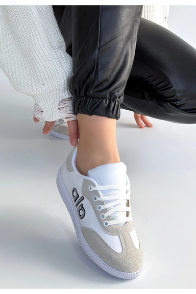 KAZAX حذاء ليندو الرياضي ذو الأربطة باللون الأبيض