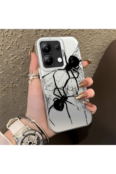 CASEVIBE جراب هاتف Redmi Note 13 متوافق، بنمط شبكة العنكبوت، مقاوم للصدمات