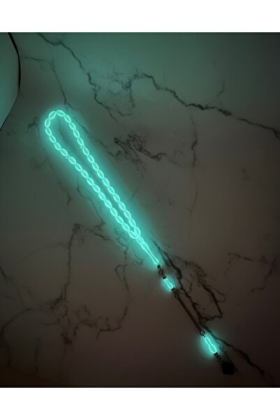 Meneva Aksesuar Karanlıkta parlayan Kedi Gözü Taşı Özel Tasarım Tesbih