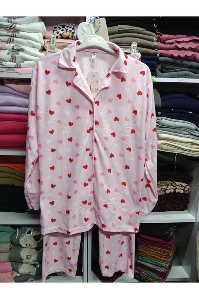 Butik Süet kadife büyük beden gecelik takımı