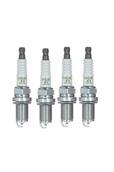 NGK Set of 4 Spark Plugs V-Line 33 (BKR5E-11) - Hyundai Accent, Tucson, Elant...