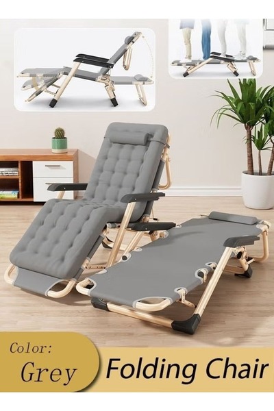 smart home Convertible Folding Chair Bed with Cotton Mattress – Durable & Com...