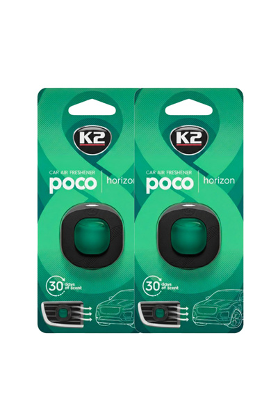 K2 Value Pack: 2 x POCO HORIZON Car Air Freshener - Sea Breeze - Double Fresh...