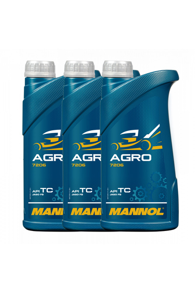 MANNOL Pack of 3 liters of Agro 2-Takt Mineral Engine Oil (Garden Equipment, ...