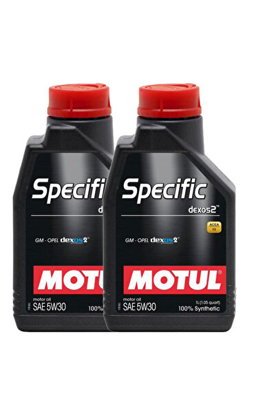Motul 2 liter pack of Specific DEXOS2 5W30 engine oil – Advanced protection f...