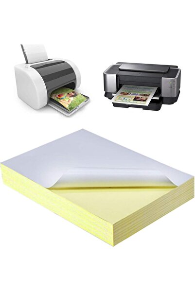 PREMIFY 100 ورقة قابلة للطباعة من ورق لاصق أبيض لامع بحجم A4