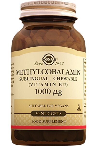 Solgar Methylcobalamin (B12) 1000 Mcg 30 Dilaltı Tableti (METİLKOBALAMİN)