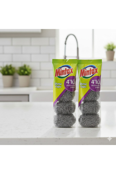 Mintax كرة تنظيف 4 قطع 2 قطعة