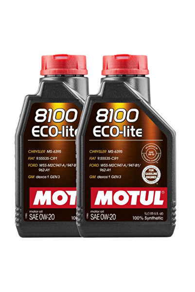 Motul 2 liter package Oil 8100 -Lite 0W20