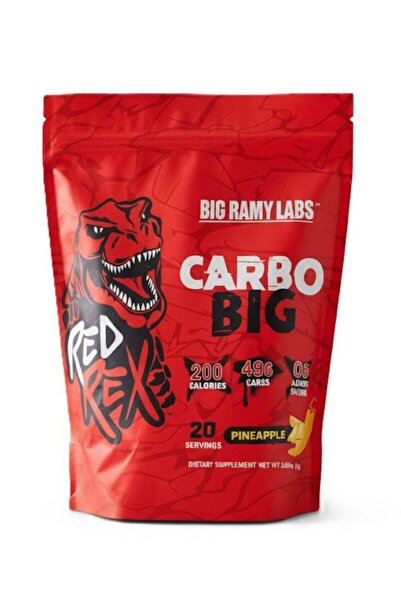 BIG RAMY LABS مسحوق كاربو بيج للكربوهيدرات، بنكهة الأناناس، 20 حصة