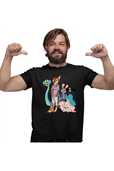 OEM Tricou Barbati Dumbo Zootopia Zootropolis Elefantel Sarpe