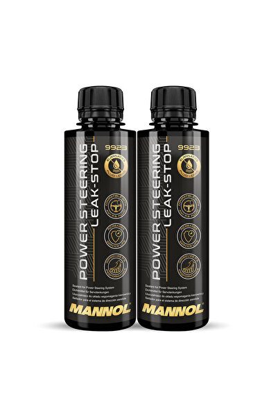 MANNOL Pachet 2 x Aditiv Power Steering Leak-Stop 250 ml - Oprește Scurgerile...