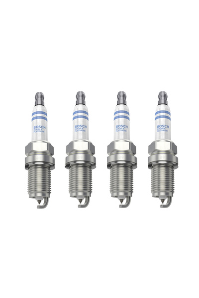 Bosch Set of 4 Double Platinum Spark Plugs - Renault Megane 3 RS / GT (2.0 Tu...