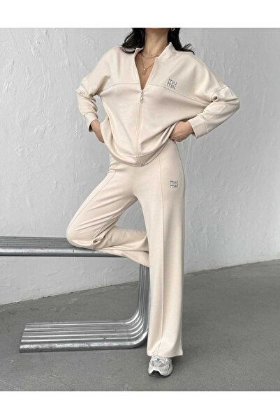 EFES TİCARET Women's Top and Bottom Zipper Set