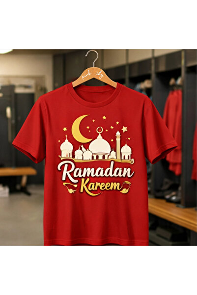 Pink Sky Καλοκαιρινό μπλουζάκι από βαμβάκι με σχέδιο Ramadan Kareem