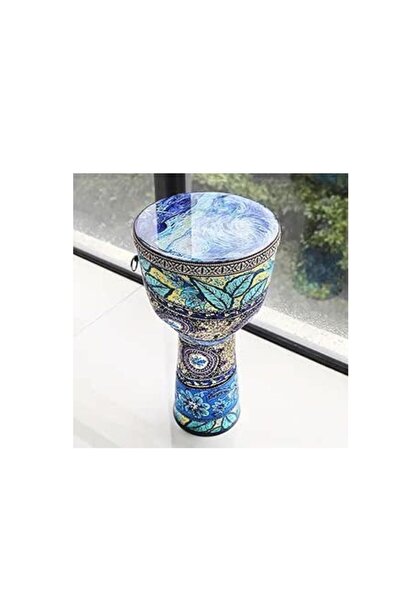 MegArya Handcrafted African Drum – 8.5-Inch Djembe Style