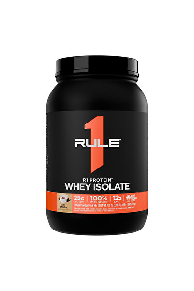 Rule 1 Protein Whey Isolate, Cafe Mocha, 1.9 LB, Assist Muscle Recovery