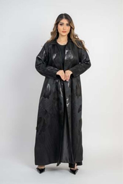 Generic Luxurious Jacquard Abaya – Shimmer and Sprinkled Embroidery