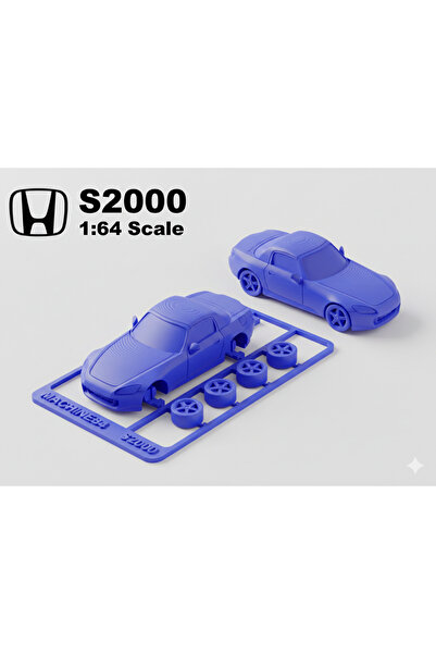 AtölyeMatris Honda S2000 1/64 Scale (Hwheels Size) Model Car Unassembled Kit ...