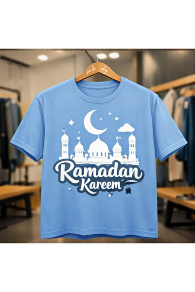 Pink Sky Καλοκαιρινό μπλουζάκι από βαμβάκι με σχέδιο Ramadan Kareem