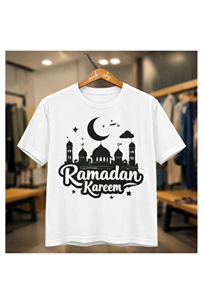 Pink Sky Καλοκαιρινό μπλουζάκι από βαμβάκι με σχέδιο Ramadan Kareem