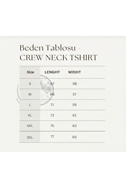 FUFLUNS Minimal Ribbon Printed Unisex Women'S/Men's Oversize Crewneck T-Shirt