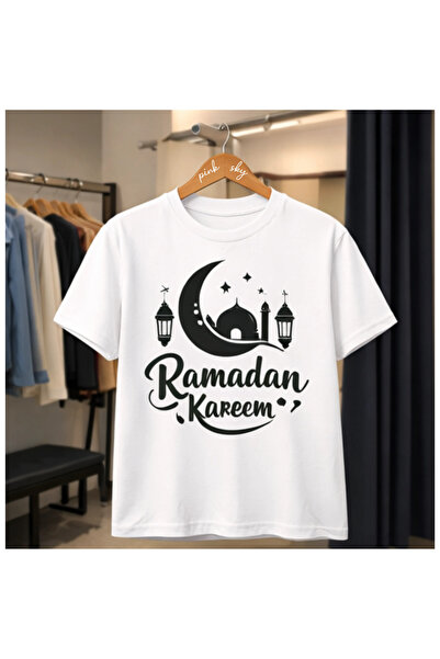 Pink Sky Καλοκαιρινό μπλουζάκι από βαμβάκι με σχέδιο Ramadan Kareem