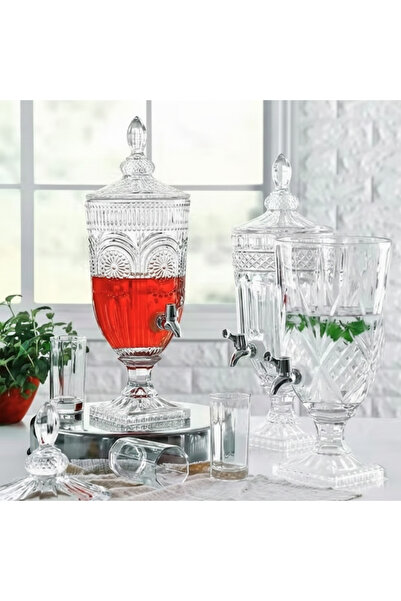 Juice Luxury 3-liter glass beverage dispenser