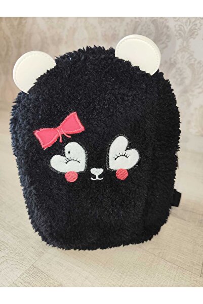 chance butik KIZ ÇOCUK PELUŞ SEVİMLİ İFADELER SIRT ÇANTASI