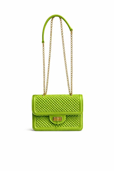 Karşıyaka Bijuteri Silikon Mini Zincir Askılı Kadın Omuz ve El Çantası