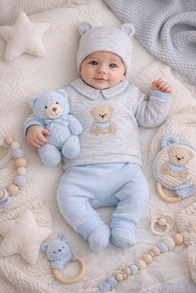 Nonna Baby Gentle Teddy 5’li Yenidoğan Hastane Çıkışı Seti – Yumuşak Pamuklu,...