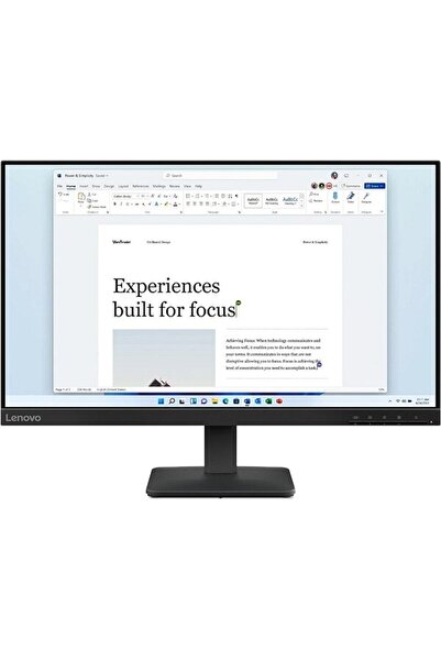 LENOVO Monitor LED L24-4E, 23,8", Full HD, 100Hz, Negru