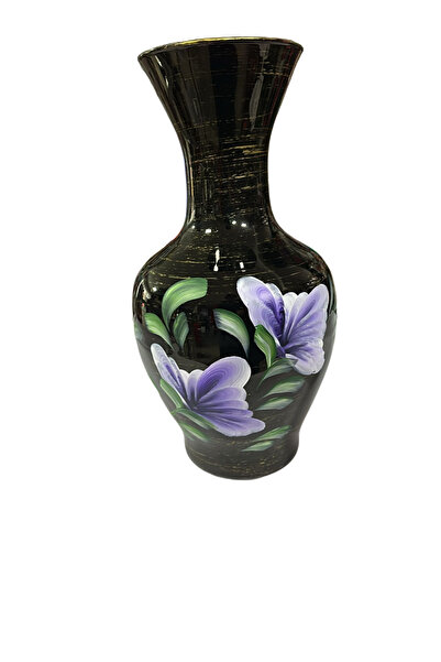 OEM Hand-painted vase - purple flowers
