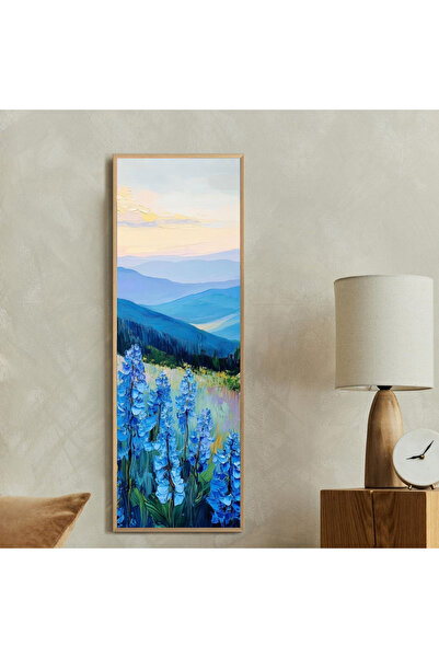 Tuba Decor Tek Parça Gerçek Ahşap dikey Panorama Çerçeveli Tablo