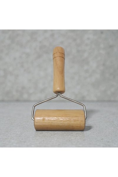 IVORY Dough Rolling Pin with Wooden Handle