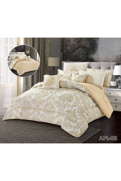 ALMIAAD King size summer double bed sheet set consisting of 8 pieces, size 24...