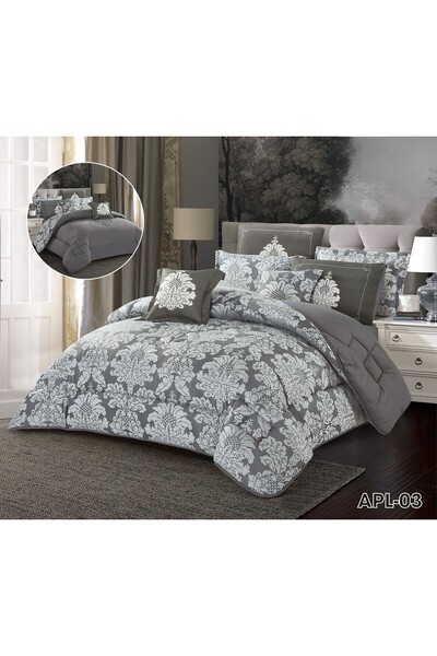 ALMIAAD King size summer double bed sheet set consisting of 8 pieces, size 24...