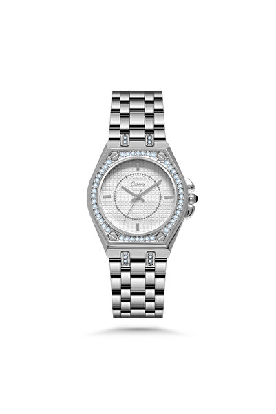 catera Women's watch with a silver and gold strap and dial