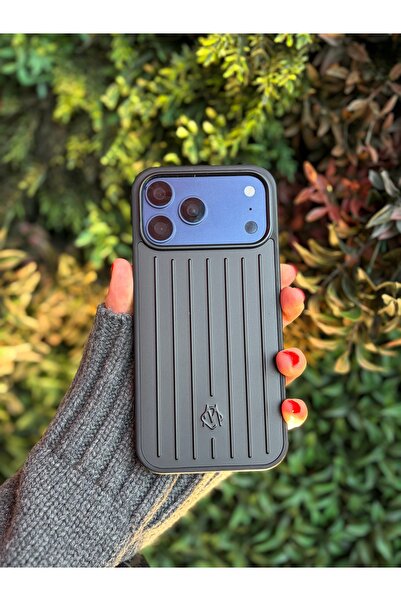 daystar غطاء هاتف أسود مخطط مميز متوافق مع آيفون 17 برو