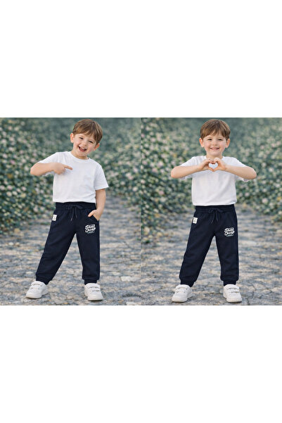 kahkaha kids Μαύρο αθλητικό παντελόνι για αγόρια – Αθλητικό casual μοντέλο