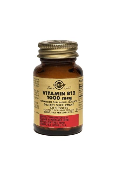 Solgar Vitamin B12 1000 Mcg 100 Tablets