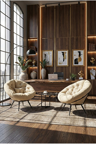 AVYNA Lyora Premium 2’li Berjer Tekli Koltuk & Yatak Olabilen Minder | Dönüşe...