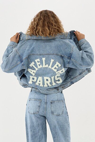 sportiness Embroidered Denim Jacket
