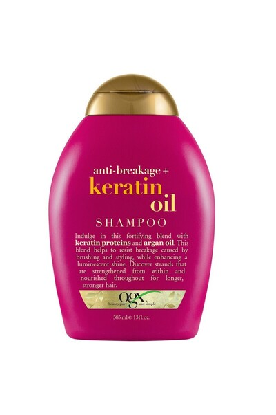 OGX Anti-Breakage + Keratin Oil Shampoo شامبو للشعر بزيت الكيراتين مضاد للتكسر